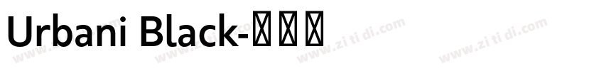 Urbani Black字体转换 Urbani Black字体转换